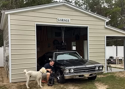 18x20 Steel Garage in Florida