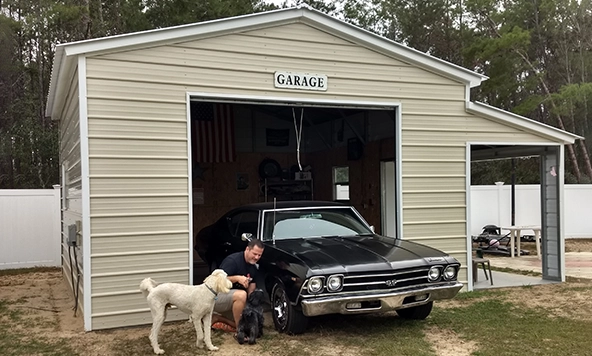 18x20 Steel Garage in Florida