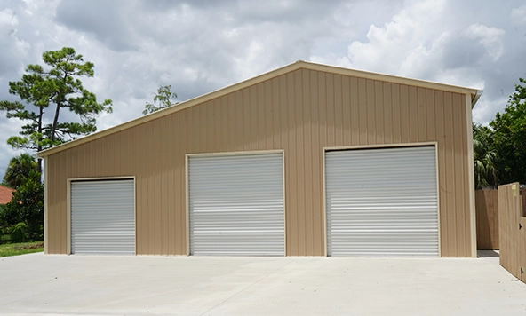 30x50 Multi-Bay Garage in Florida