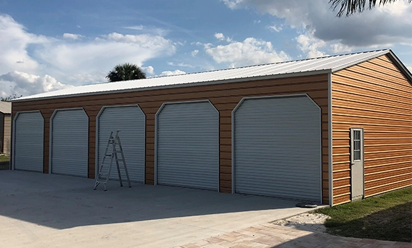 30x60 Metal Garage- 1800 sq ft- Five Car Garage Building Prices