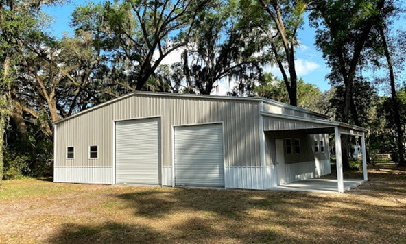 50x40 Metal Building with Lean-To