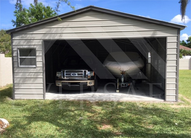 24x30 Steel Garage | One Car Garage Buildings | Immediate Pricing Now