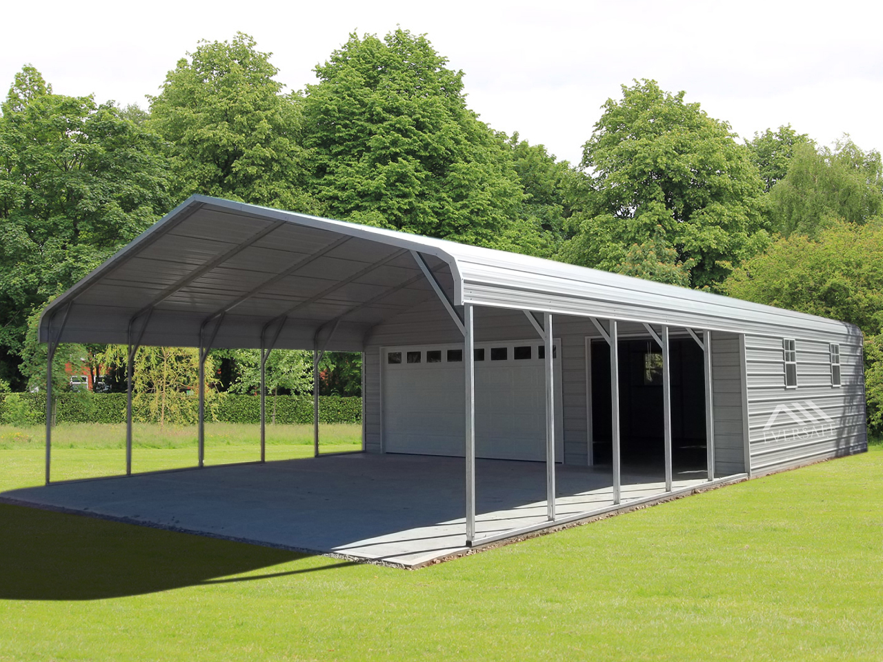 Metal Carport With Storage Building Attached - Image to u