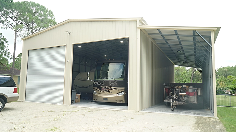 34×52 Florida Metal RV Shelter