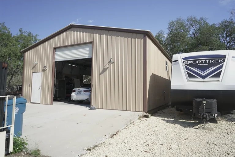 Metal Workshop Garage with office