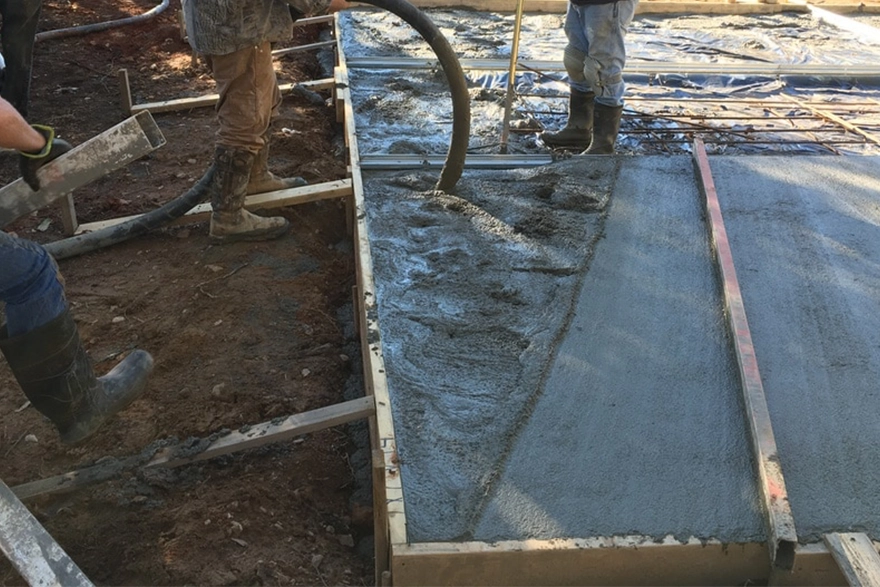 Pouring and Curing a Reinforced Garage Slab