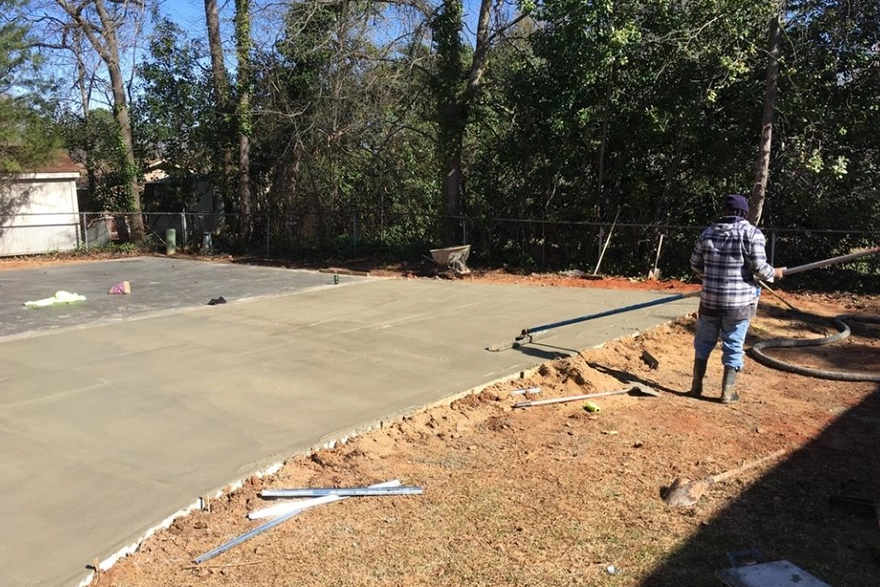 Pouring and Curing a Reinforced Garage Slab