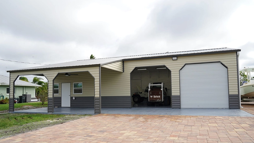 30x50 Metal Building w/ Lean-to